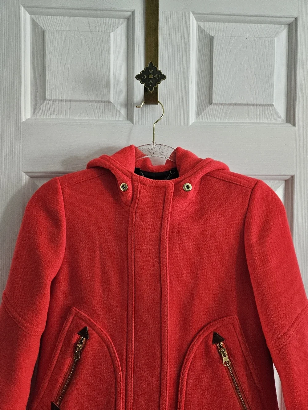NWOT J.Crew New Chateau Parka Coat In Italian Stadium Cloth- Petite Size 00 - Picture 9 of 13